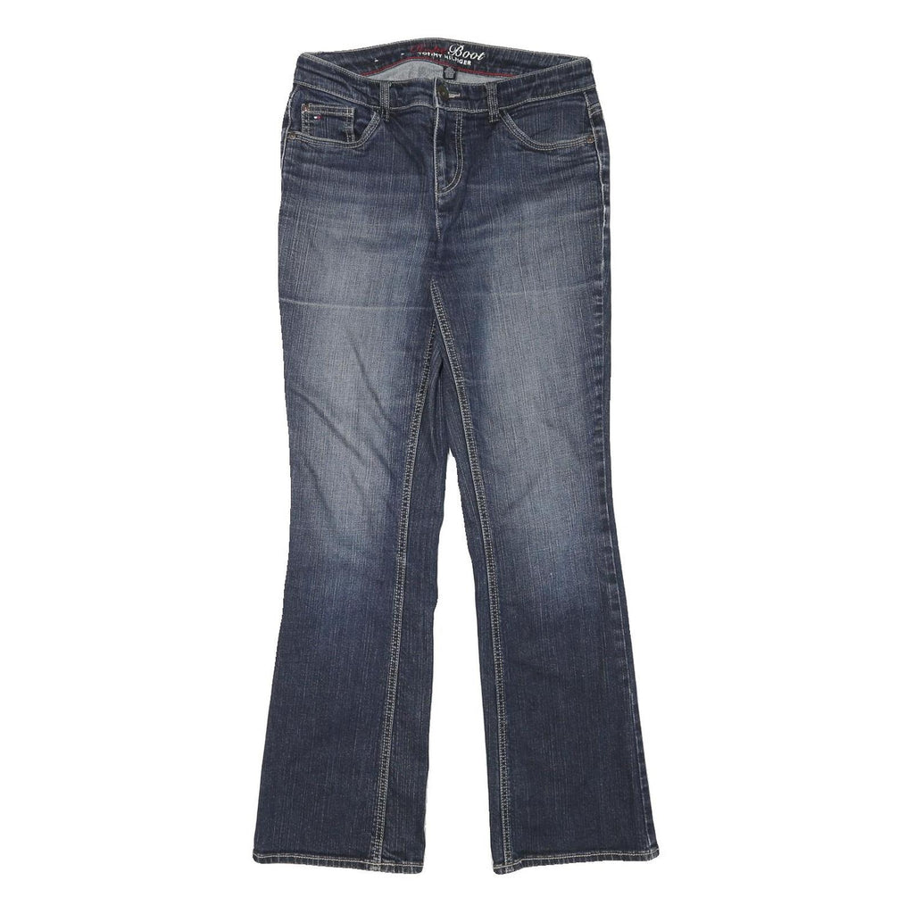TOMMY HILFIGER Womens Jeans Blue Regular Bootcut Denim Medium W28 L30 Stylish