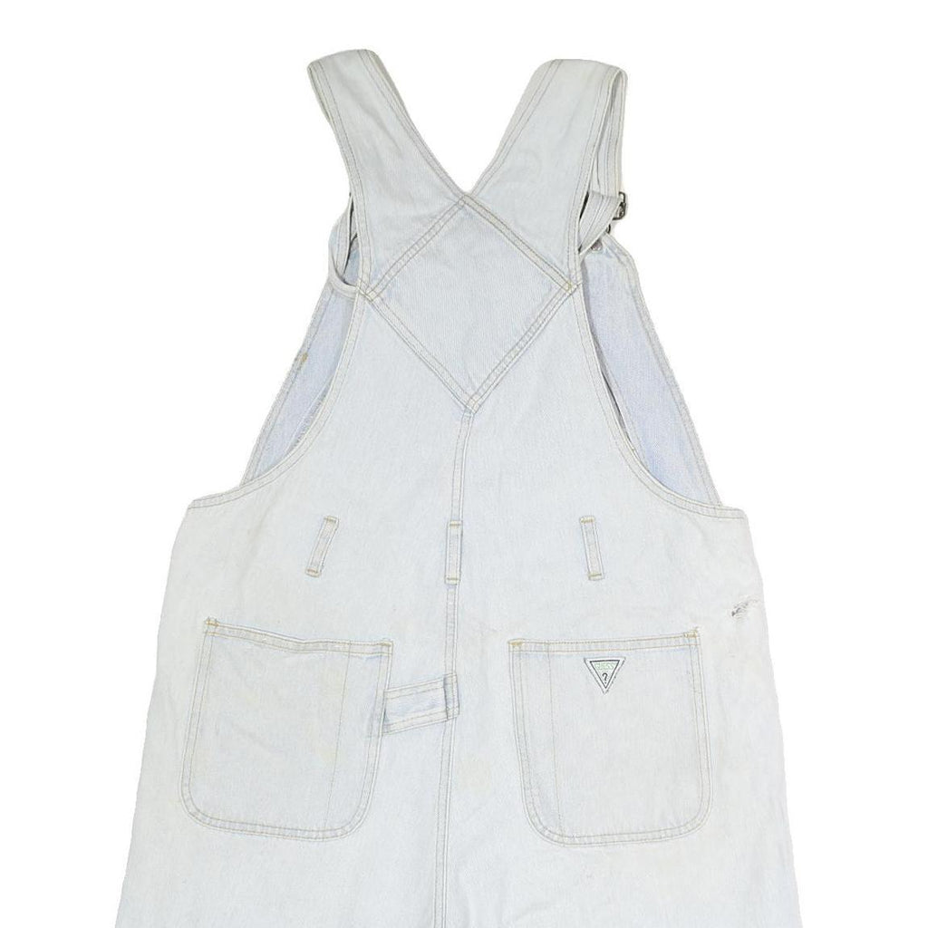 GUESS Womens Blue Denim Loose Cotton Blend Dungarees M W34 L11 Summer Casual