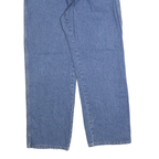 DICKIES Mens Regular Fit Straight Leg Denim Medium Blue W34 L30 Zip Cotton Jeans