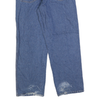 DICKIES Mens Regular Fit Straight Leg Denim Medium Blue W34 L30 Zip Cotton Jeans