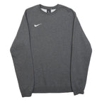 NIKE Womens Grey Sweatshirt Crew Neck S Cotton Blend Pullover Sports Casual