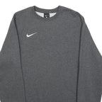 NIKE Womens Grey Sweatshirt Crew Neck S Cotton Blend Pullover Sports Casual