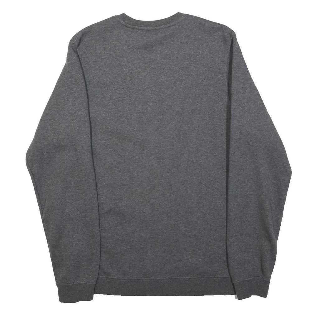 NIKE Womens Grey Sweatshirt Crew Neck S Cotton Blend Pullover Sports Casual