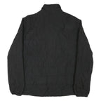 CHAPS Mens Black Jacket L Polyester Blend Plain Zip Casual Outerwear