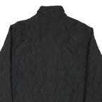 CHAPS Mens Black Jacket L Polyester Blend Plain Zip Casual Outerwear