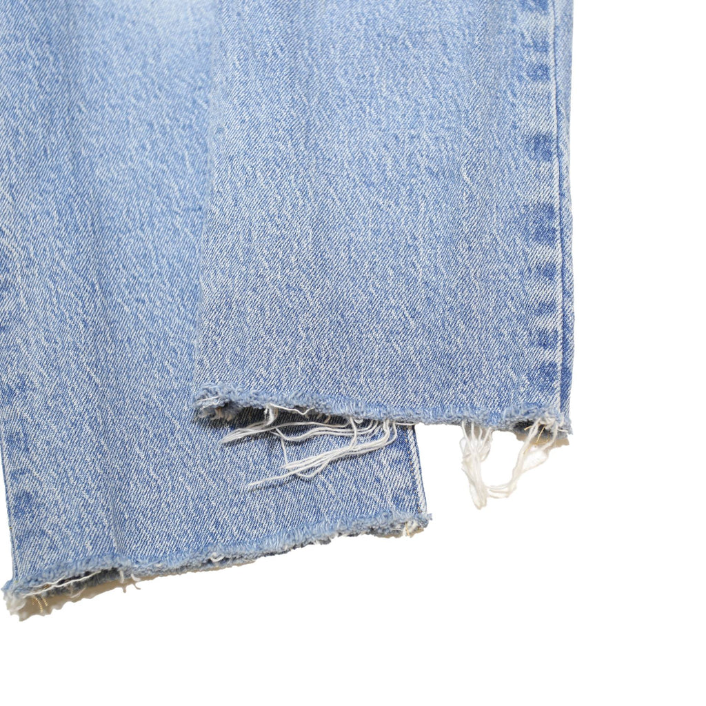 LEVI'S 501 BIG E Womens Jeans Blue Regular Straight Denim Light W23 L26 Button
