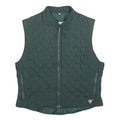 OLYMPIA Womens Green Quilted Zip Vest M Polyester Blend Stylish Outdoor