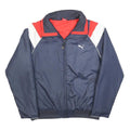 PUMA Womens Navy Blue Red & White Sports Jacket UK 14 Polyester Blend Zip