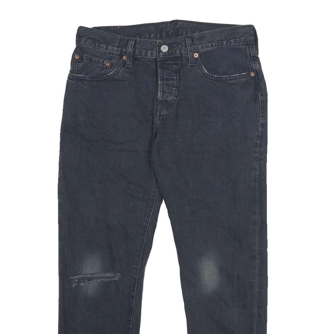 LEVI'S 501CT Mens Jeans Blue Classic Straight Denim Medium W30 L28 Button