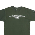 ADIDAS Mens Green US Youth Soccer ODP Graphic T-Shirt L Short Sleeve Crew Neck