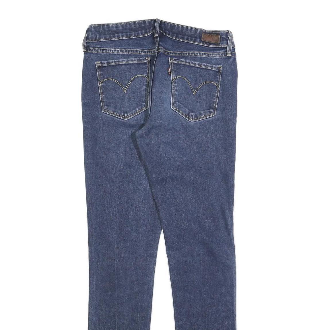 LEVI'S Womens Jeans Blue Slim Skinny Denim Medium W28 L30 Stretch Zip