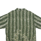 PURITAN Mens Green Rayon Casual Shirt XL Relaxed Fit Short Sleeve Painted Bamboo