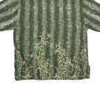 PURITAN Mens Green Rayon Casual Shirt XL Relaxed Fit Short Sleeve Painted Bamboo