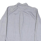 TOMMY HILFIGER Mens Grey Button-Down Cotton Blend Shirt L Casual Comfort