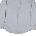 TOMMY HILFIGER Mens Grey Button-Down Cotton Blend Shirt L Casual Comfort