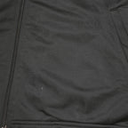 REEBOK Mens Black Track Jacket L Polyester Zip Plain Sportswear Athletics