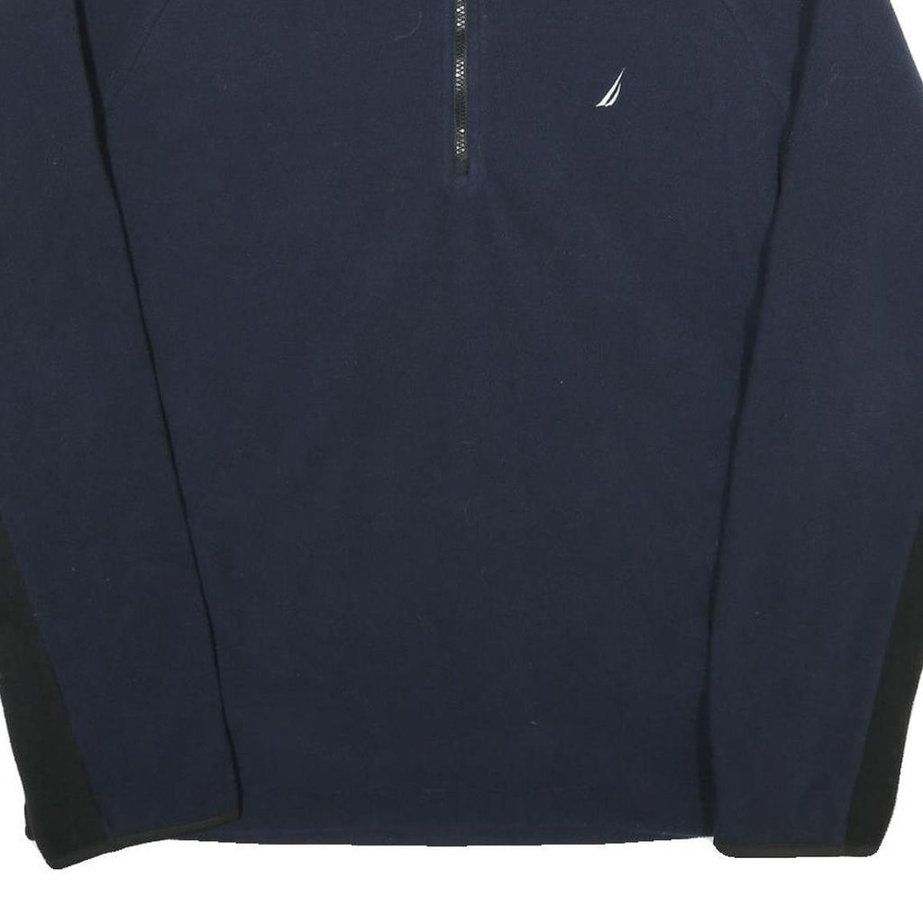 NAUTICA Mens Navy & Black Plain Pullover Crew Neck Basic Knit Jumper XL