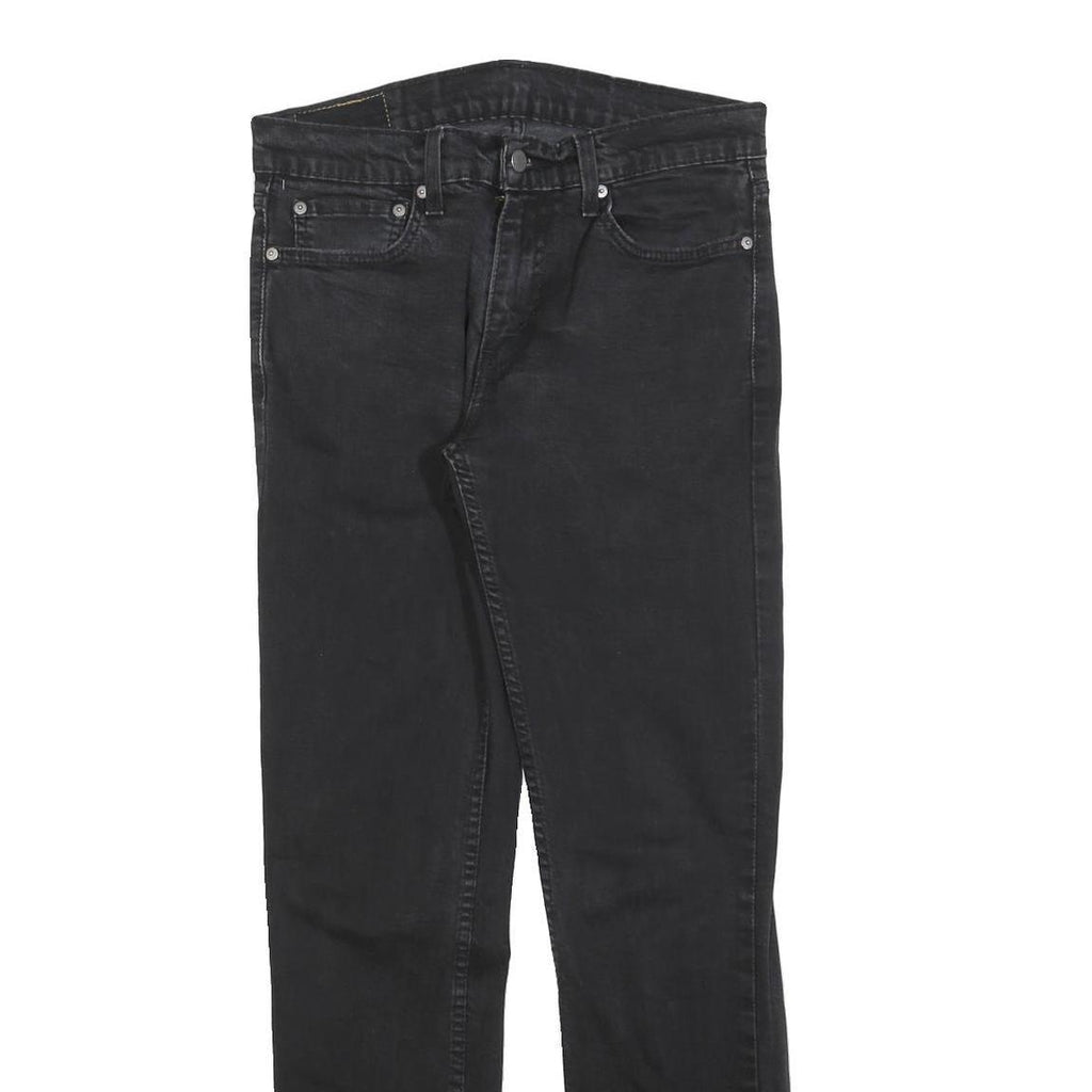 LEVI'S 511 Slim Mens Jeans Black Slim Skinny Denim W32 L34 Classic Fit Zip