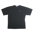 REEBOK Mens Black 2XL T-Shirt Short Sleeve Crew Neck Small Logo Casual