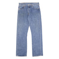 LEVI'S 501 Mens Jeans Blue Regular Straight Denim Medium W32 L32 Classic Button