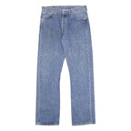 LEVI'S 501 Mens Jeans Blue Regular Straight Denim Medium W32 L32 Classic Button