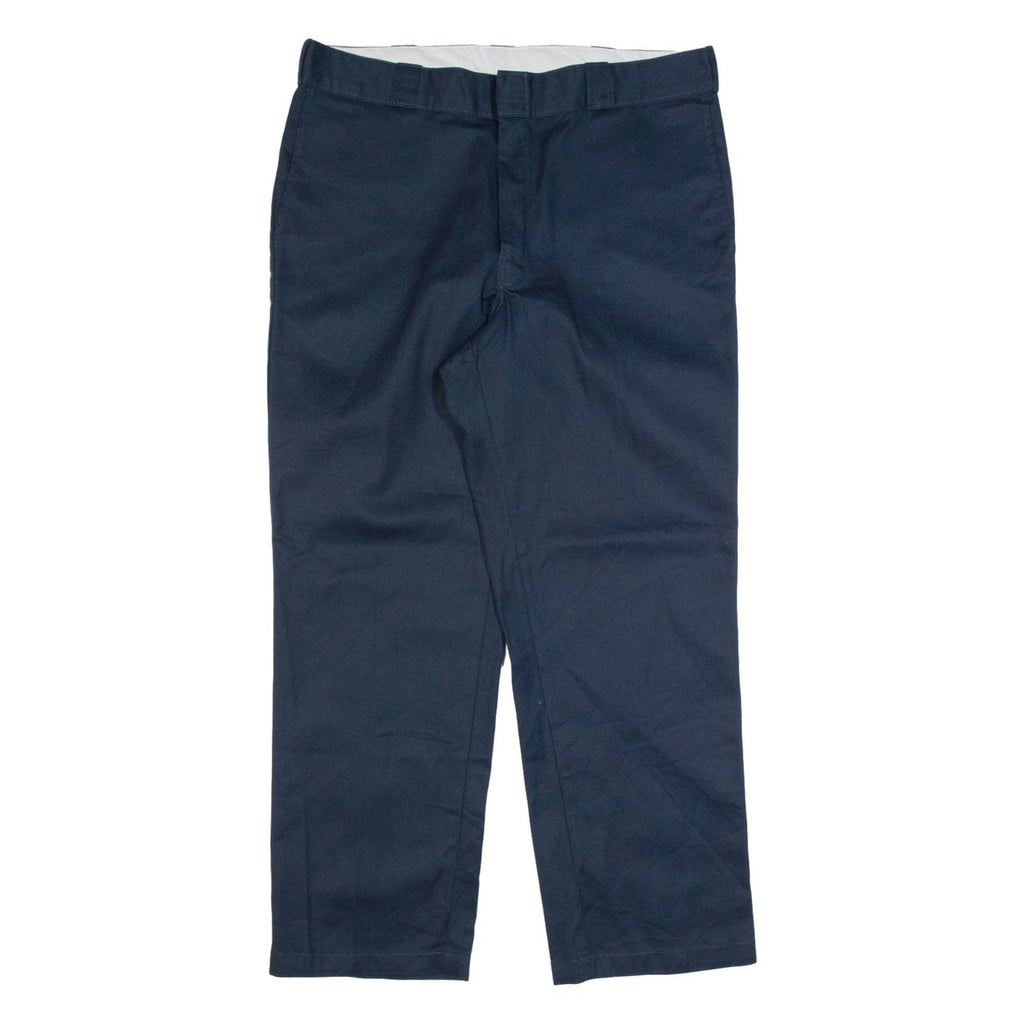 DICKIES Workwear Mens Trousers Blue Regular Straight W38 L30