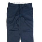 DICKIES Workwear Mens Trousers Blue Regular Straight W38 L30