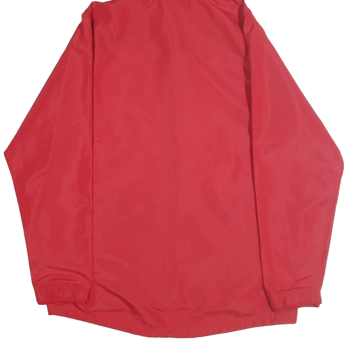 REEBOK Womens Red Zip Jacket XL Polyester Hooded Plain Lightweight Sportswear