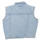 VISION Cropped Womens Denim Gilet Blue L