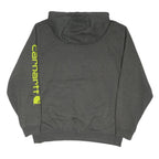 CARHARTT Mens Grey Hoodie L Cotton Blend Pullover Drawstring Hood Sweatshirt