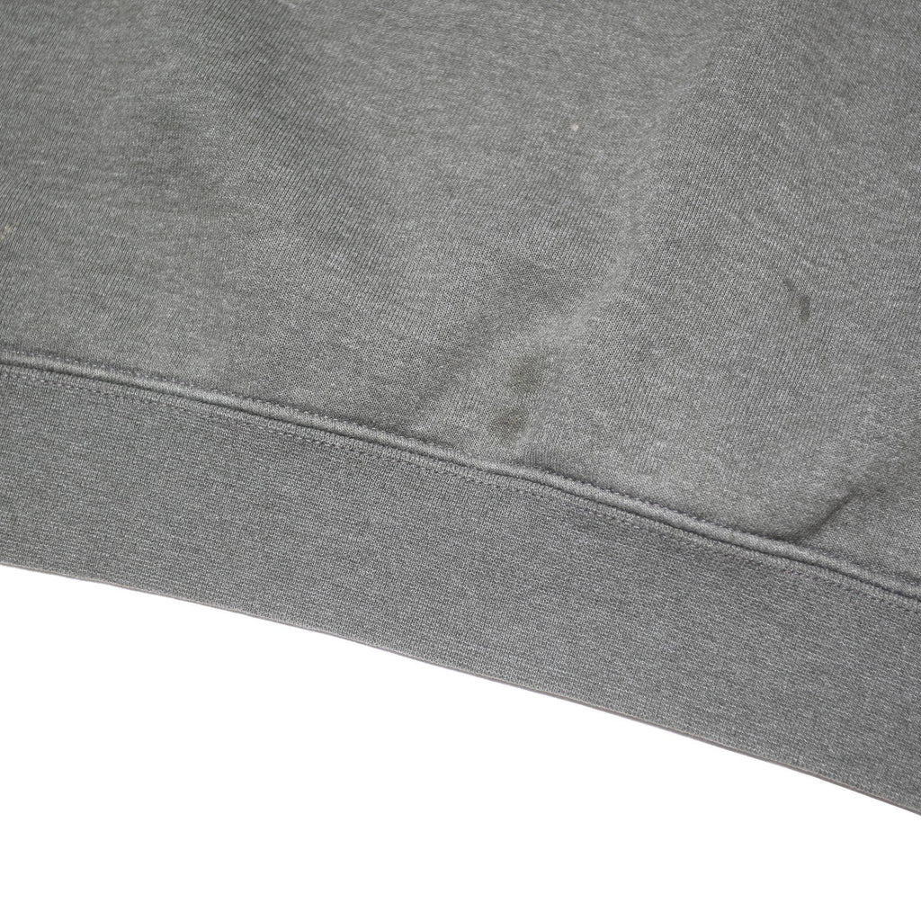 CARHARTT Mens Grey Hoodie L Cotton Blend Pullover Drawstring Hood Sweatshirt