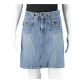 OLD NAVY BLUE JEANS Womens Straight Skirt Blue Knee Length Denim M