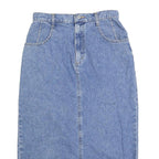 LEE Womens Blue Denim Straight Knee Length Denim Skirt M Classic Style
