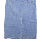 LEE Womens Blue Denim Straight Knee Length Denim Skirt M Classic Style
