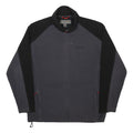 REGATTA Mens Black & Grey Full Zip L Polyester Fleece Jacket Outdoor Casual Warm