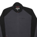 REGATTA Mens Black & Grey Full Zip L Polyester Fleece Jacket Outdoor Casual Warm