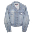 BIG BRAND Womens Blue Denim Cotton Jacket M Button Closure Classic Fit Casual