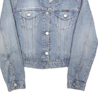 BIG BRAND Womens Blue Denim Cotton Jacket M Button Closure Classic Fit Casual