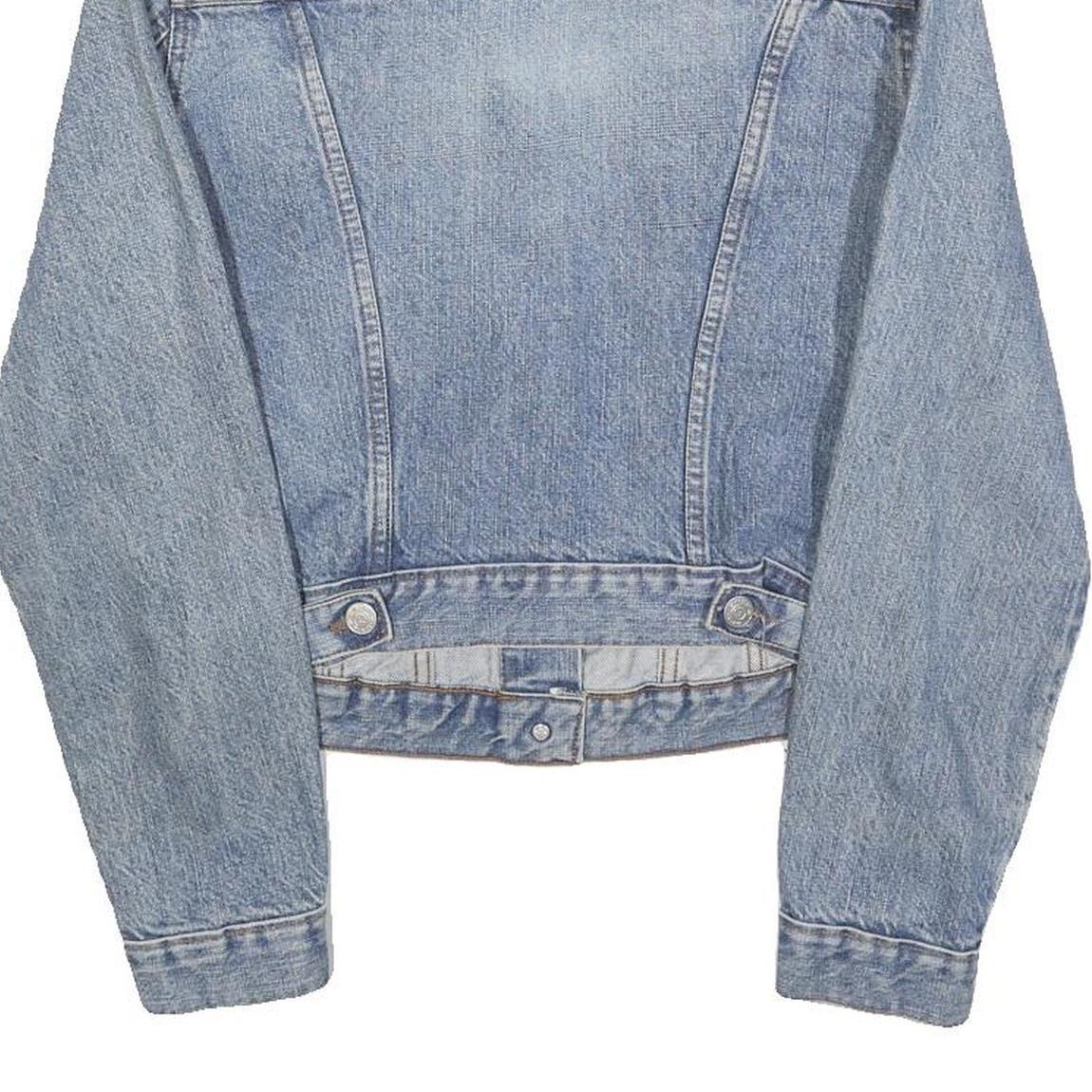 BIG BRAND Womens Blue Denim Cotton Jacket M Button Closure Classic Fit Casual