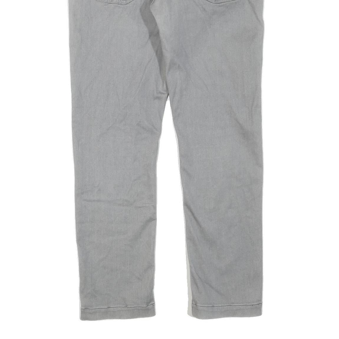 CARHARTT Mens Regular Fit Grey Cotton Blend Zip Jeans W33 L28 Casual Durable