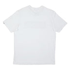 ADIDAS Mens White Blue Camouflage Logo Graphic T-Shirt M Short Sleeve Crew Neck