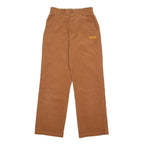 FILA Womens Cotton Relaxed Brown Corduroy Trousers W26 L27 Casual Utility