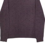 FARAH Mens Maroon Patterned Wool Blend Crew Neck Basic Knit M Jumper