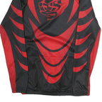 IXS Mens Black & Red Sports Graphic T-Shirt XL Long Sleeve 1/4 Zip Polyester