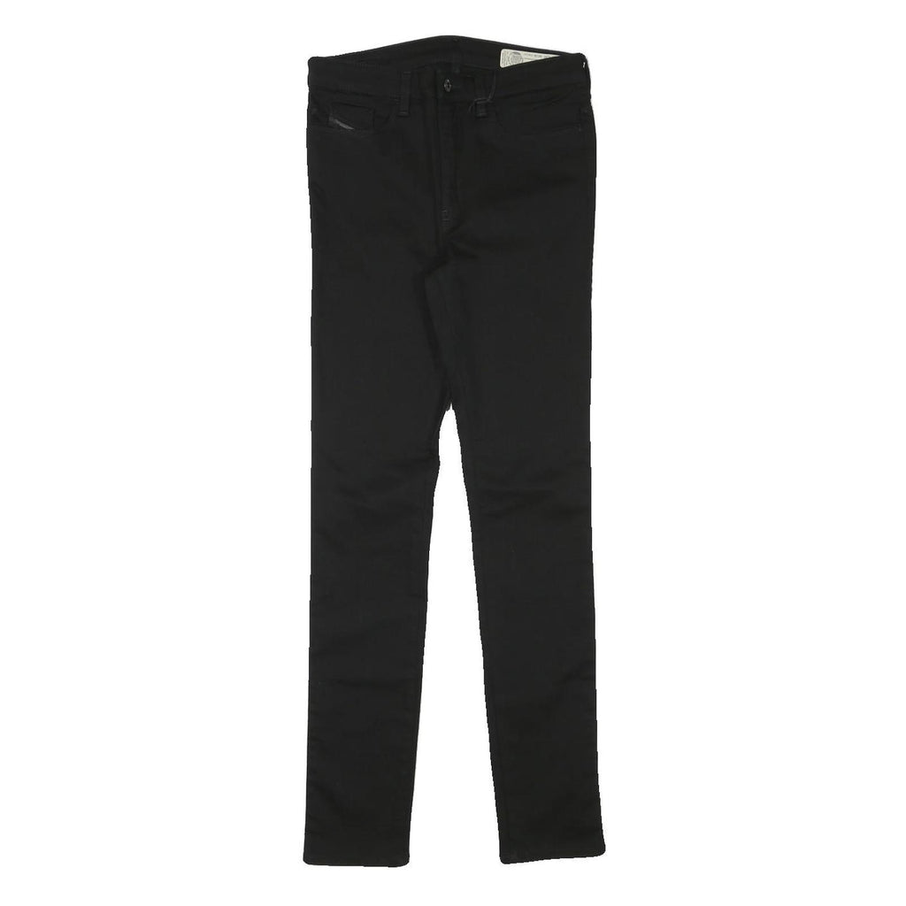 DIESEL Womens Jeans Black Slim Skinny Denim W27 L30 Cotton Blend Zip
