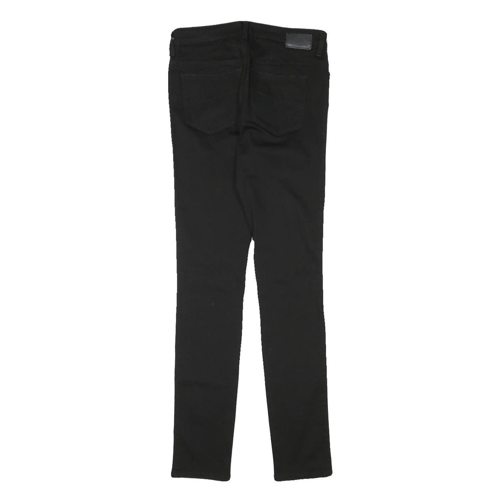 DIESEL Womens Jeans Black Slim Skinny Denim W27 L30 Cotton Blend Zip