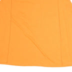 DICKIES Mens Orange Plain T-Shirt L Long Sleeve Round Neck Pocket Casual