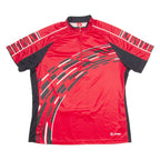 LOFFLER Cycling Womens Jersey Red 1/4 Zip XL