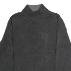 PATAGONIA Mens Grey Plain Cotton Pullover Jumper M Half Zip Casual Winter