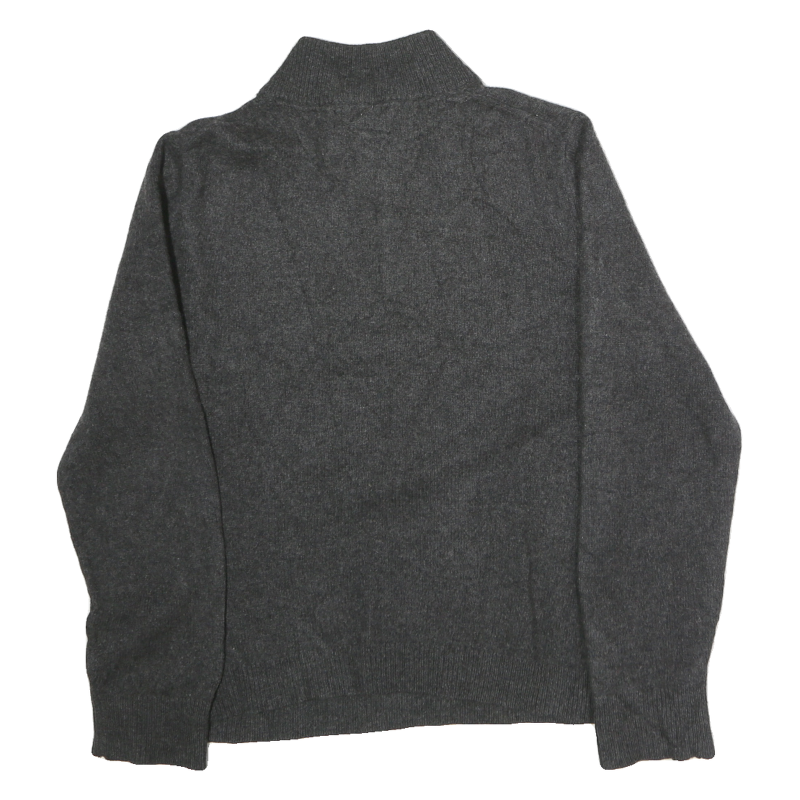 PATAGONIA Mens Grey Plain Cotton Pullover Jumper M Half Zip Casual Winter